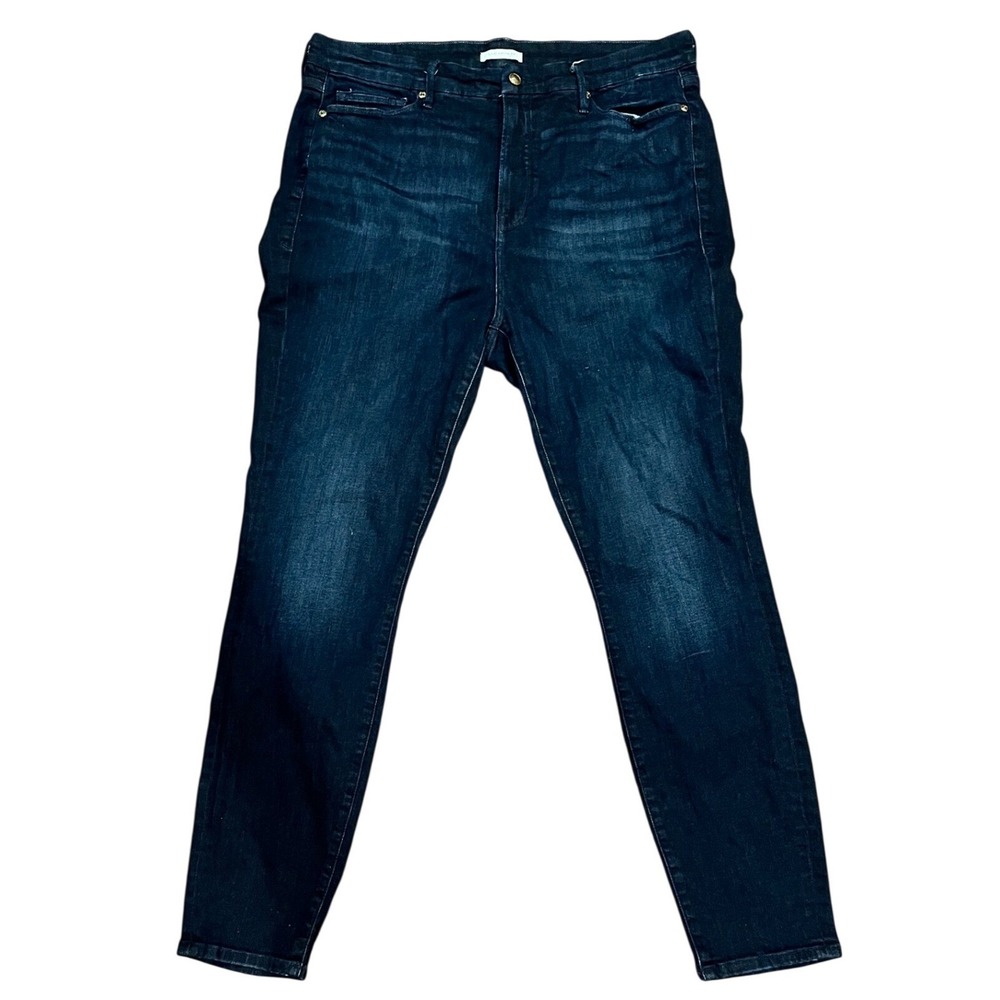 Good American Skinny Jeans Womens Blue High Rise Good Legs GL899T Size 18